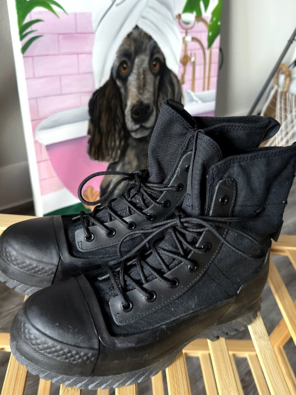 Converse All Star Lugged Boots Black Size M 7.5 W 9.5